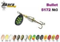 Блесна AKARA Bullet 5172 (вертушка, 6,5 гр.,  3, цв. GOLD)