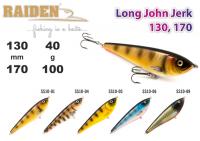 Воблер RAIDEN Long John Jerk W  (40 гр., 130 мм, цв. SS10-05)