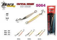 Зимняя блесна Crystal 5064  (верт., 0 мм, 3,5 г, цвет: SIL/CU)