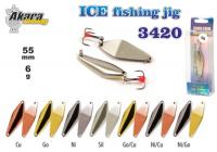 Зимняя блесна Ice Jig 3420  (верт., 55 мм, 6 г, цвет: GO/CU)