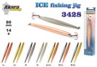 Зимняя блесна Ice Jig 3428 (верт., 80 мм, 14 г, цвет: Sil)