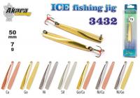 Зимняя блесна Ice Jig 3432 (верт., 50 мм, 7 г, цвет: Sil)