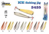 Зимняя блесна Ice Jig 3435 (верт., 45 мм, 14 г, цвет: Go/Cu)